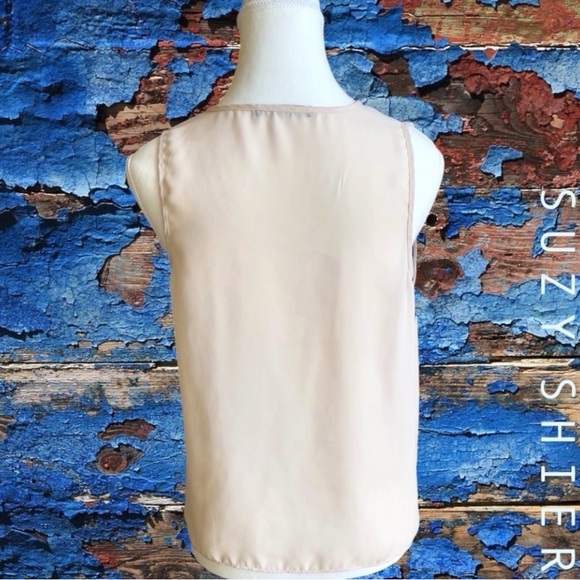 Suzy Shier Cream Lace Trim Wrap Top - Picture 6 of 9